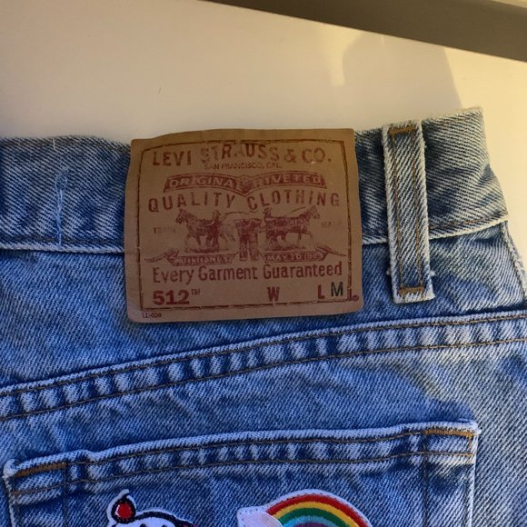 NEVER WORN Custom Embroidered Vintage Levi’s Jeans (slim fit, tapered leg) - Picture 4 of 7